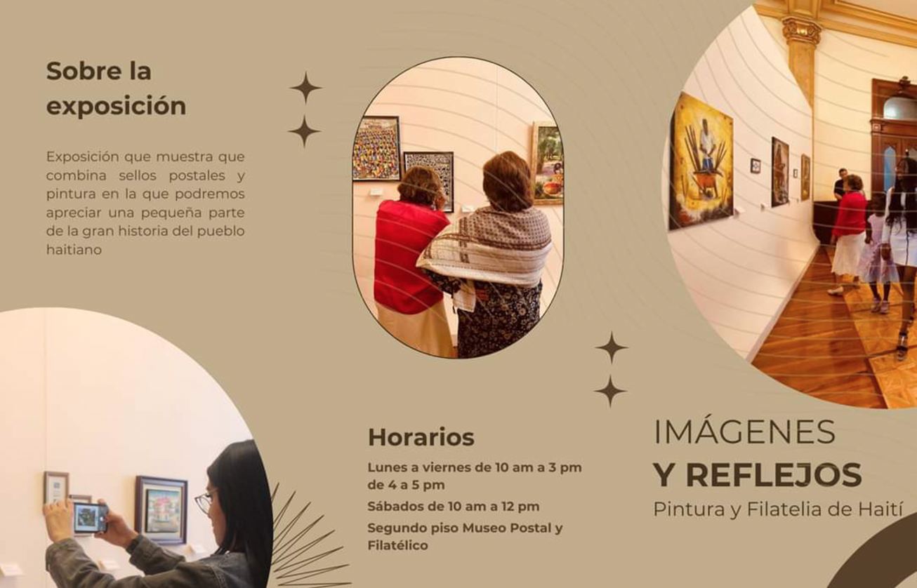 Le Musée postal de Mexico accueille l’exposition de Dubicart Gallery:   « Images et Reflets d’Haïti à travers ses timbres et ses peintures »